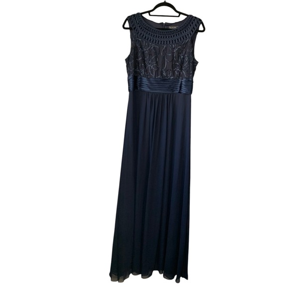 Jessica Howard Dresses & Skirts - Jessica Howard Formal Gown Maxi‎ Dress Sleeveless Navy Blue Size 12